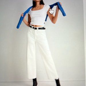 Madewell The Tall Perfect Vintage Wide Leg Crop Jeans